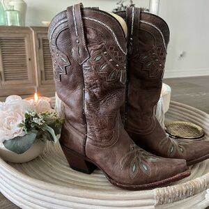 Brown Western Cowboy Boots